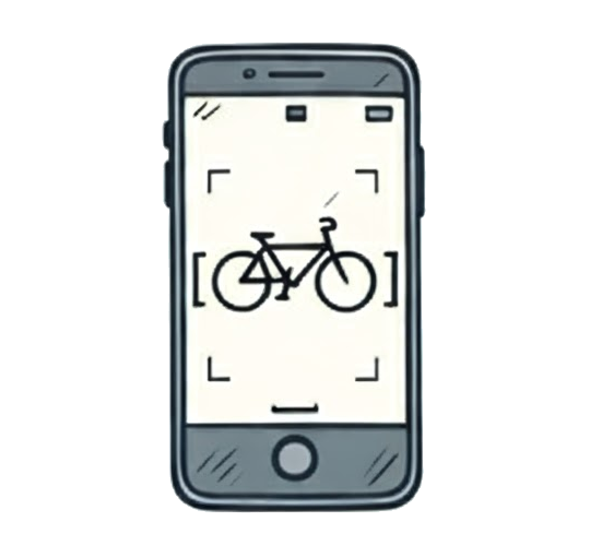 Smartphone mit Fahrrad App